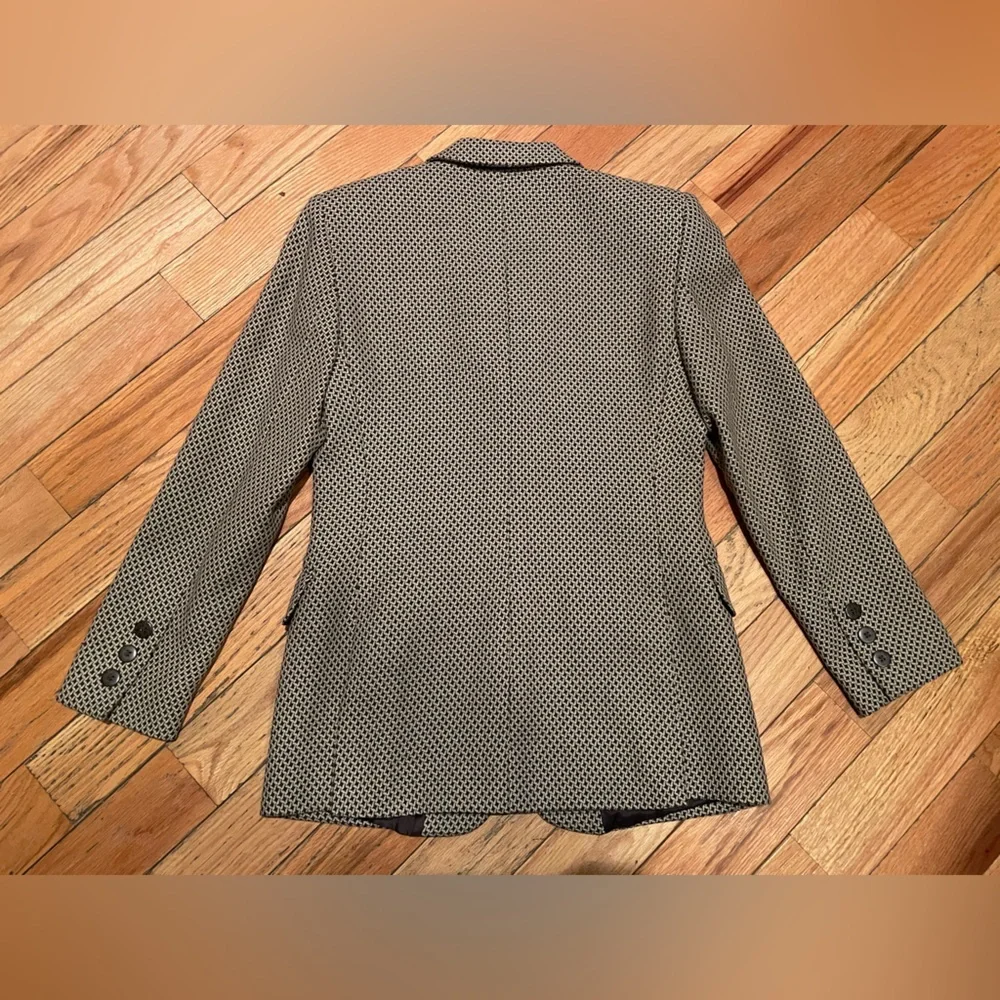 Missoni Donna 100% Wool Black/White Geometric Blazer Made In Italy Womens Size 6 - Picture 7 of 14